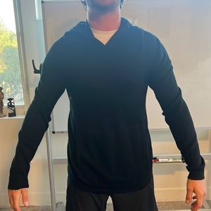 Lululemon Black Soft Sweater with Hood Men’s Medium